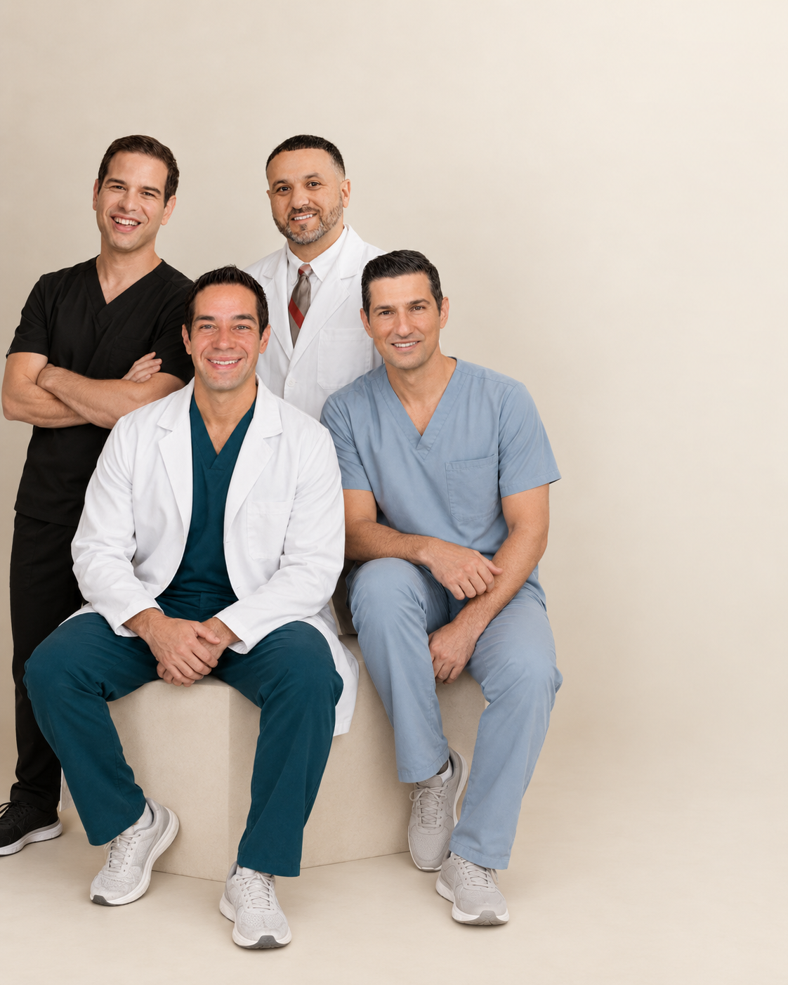 The four physician co-founders of HealFast